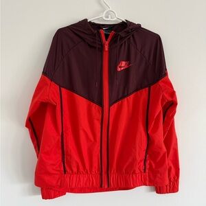 Nike Burgundy and Red Jacket